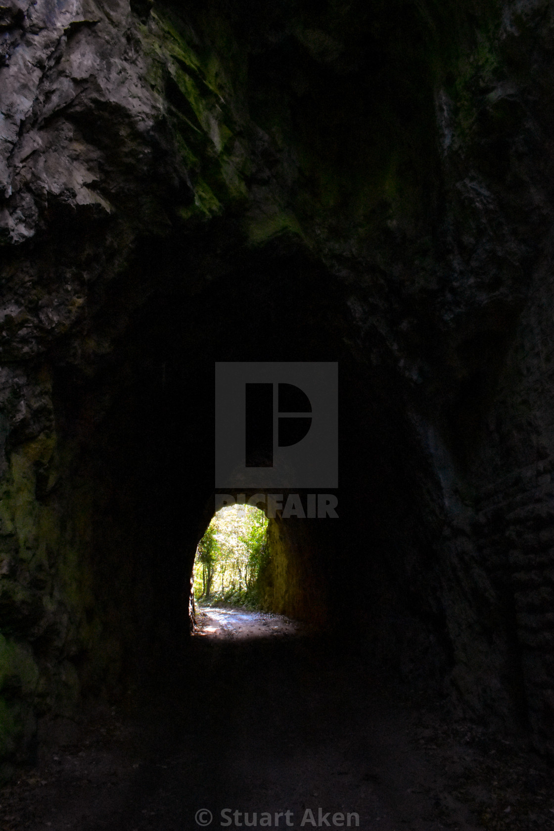 "In the Tunnel" stock image