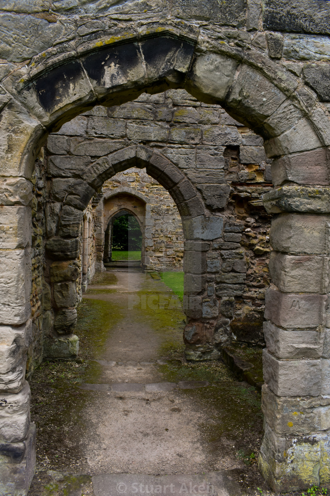 "Arches at Ashby de la Zouche." stock image