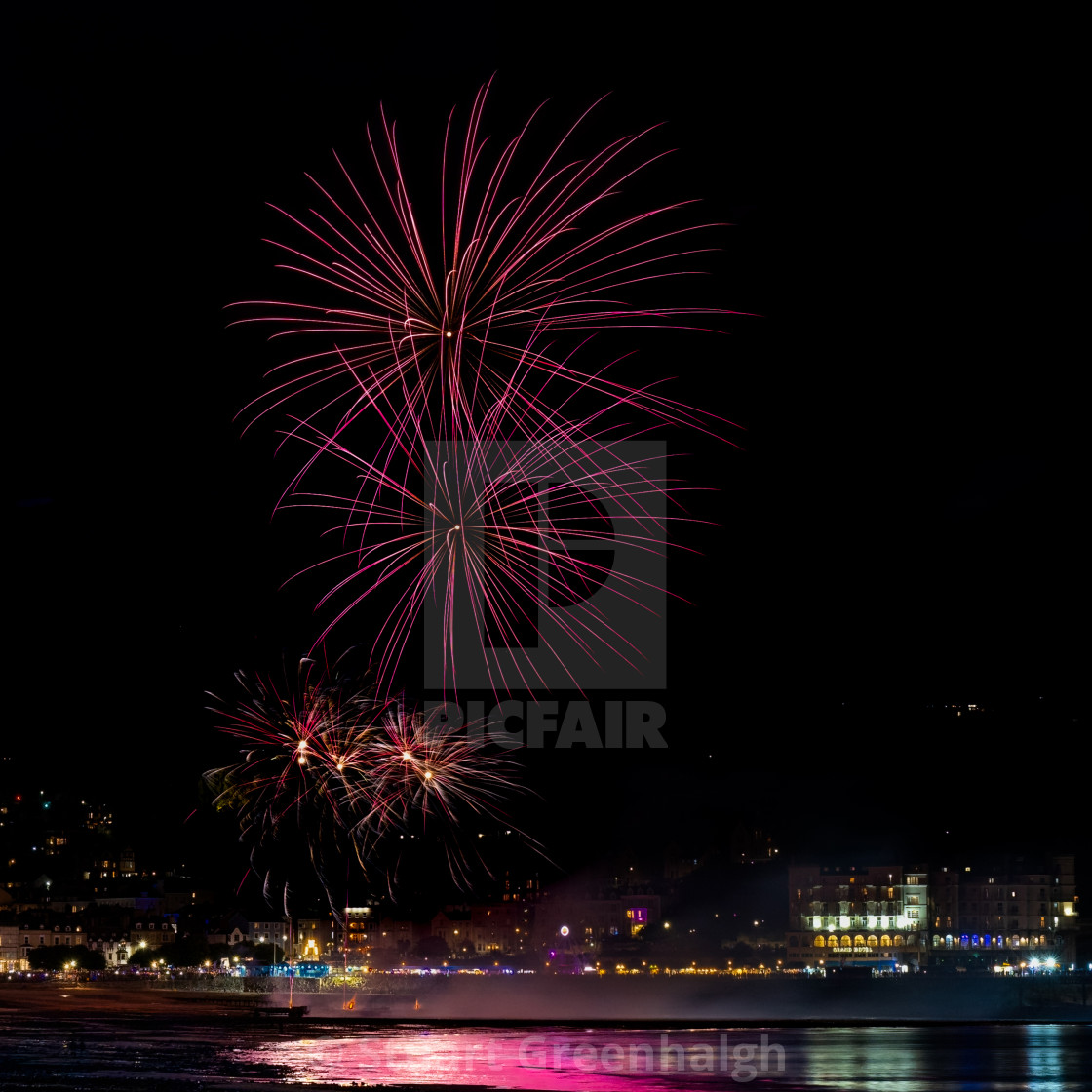 "Fireworks" stock image