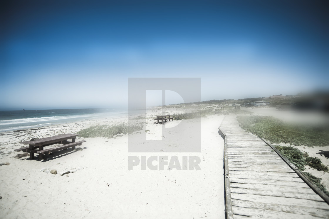 "California - Beach & Whale - ROADS SELLECTION by GOEWIE" stock image