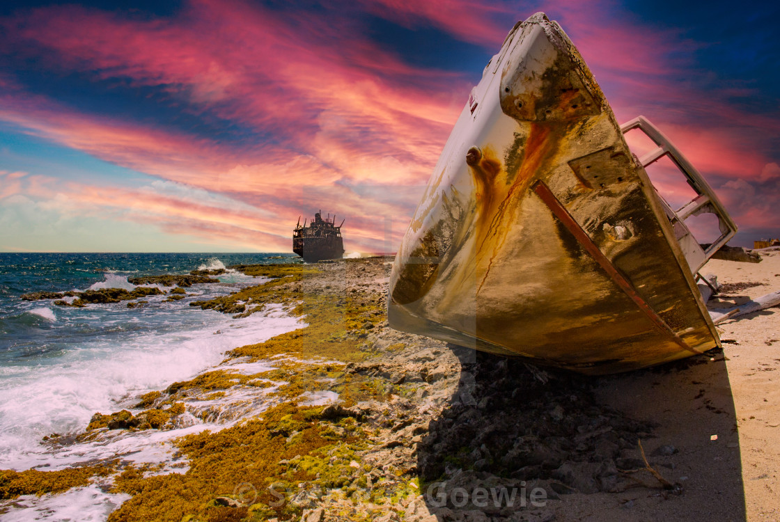 "Klein Curaçao - boats" stock image