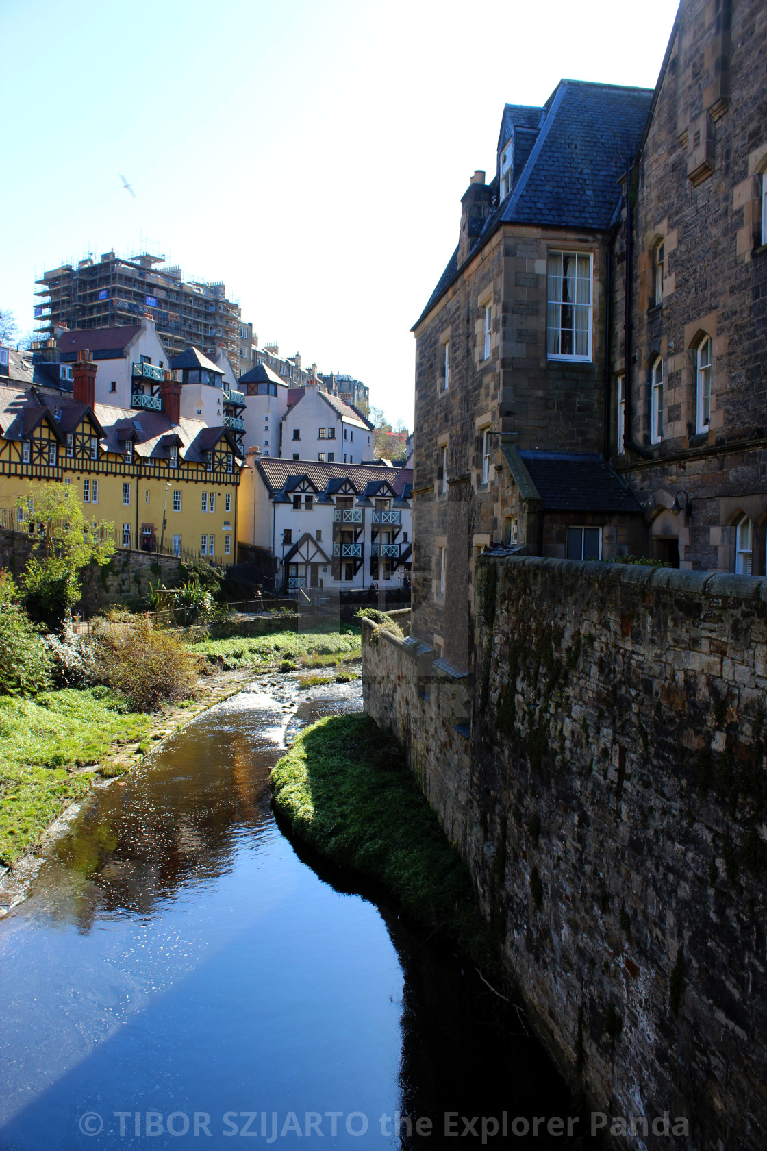 "Dean Village" stock image