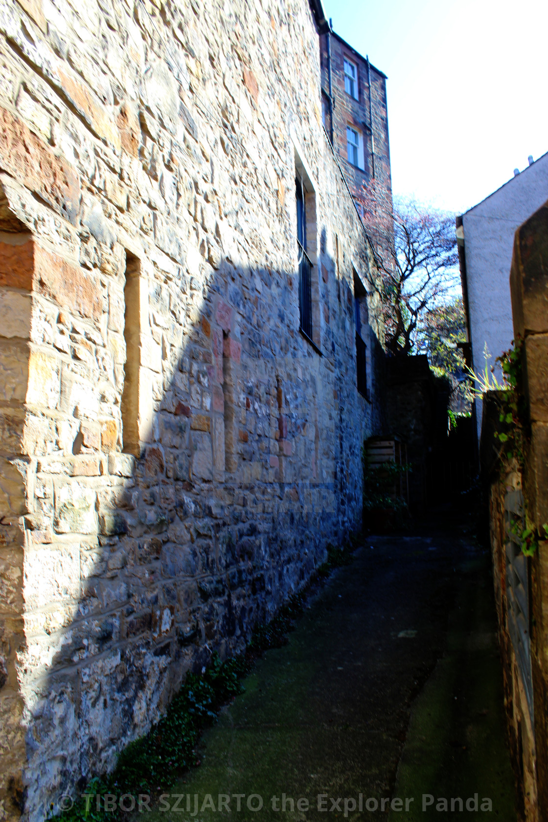 "DEAN VILLAGE ALLEY" stock image