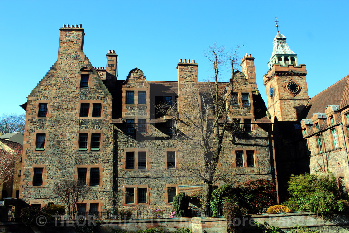 "DEAN VILLAGE POSTCARD" stock image