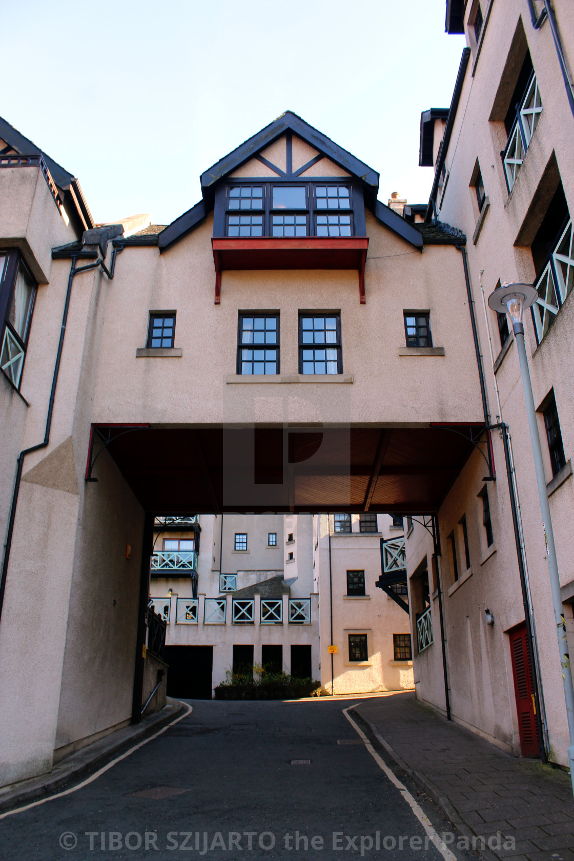 "DEAN VILLAGE - GATE TO OLD TOWN" stock image