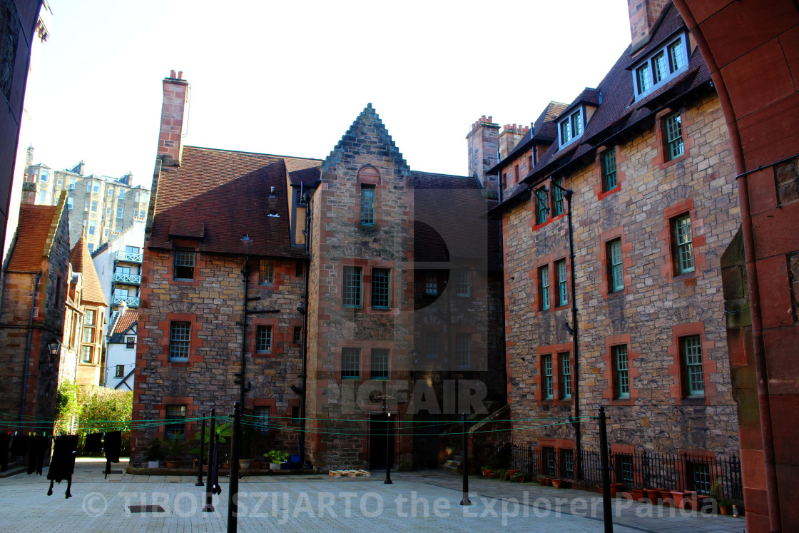 "DEAN VILLAGE OLD MARKET PLACE" stock image