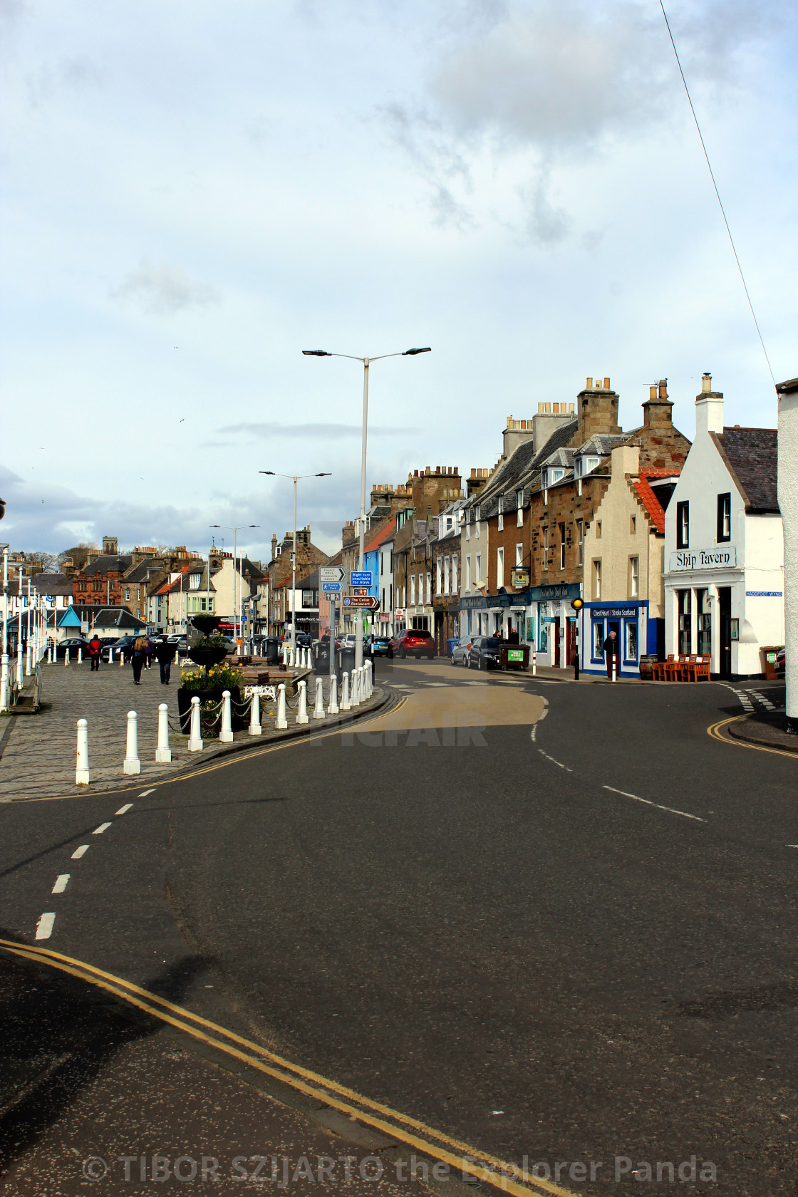 "Anstruther coast promenade #1" stock image