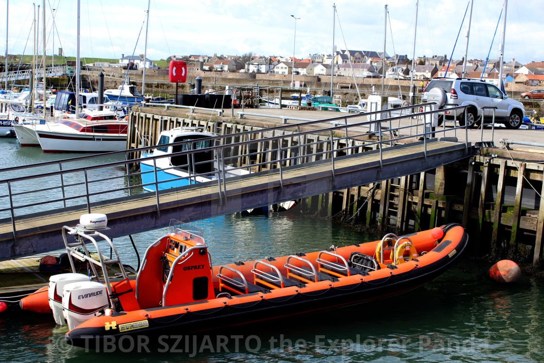 "The RIB is ready to go and we will be on our way soon" stock image