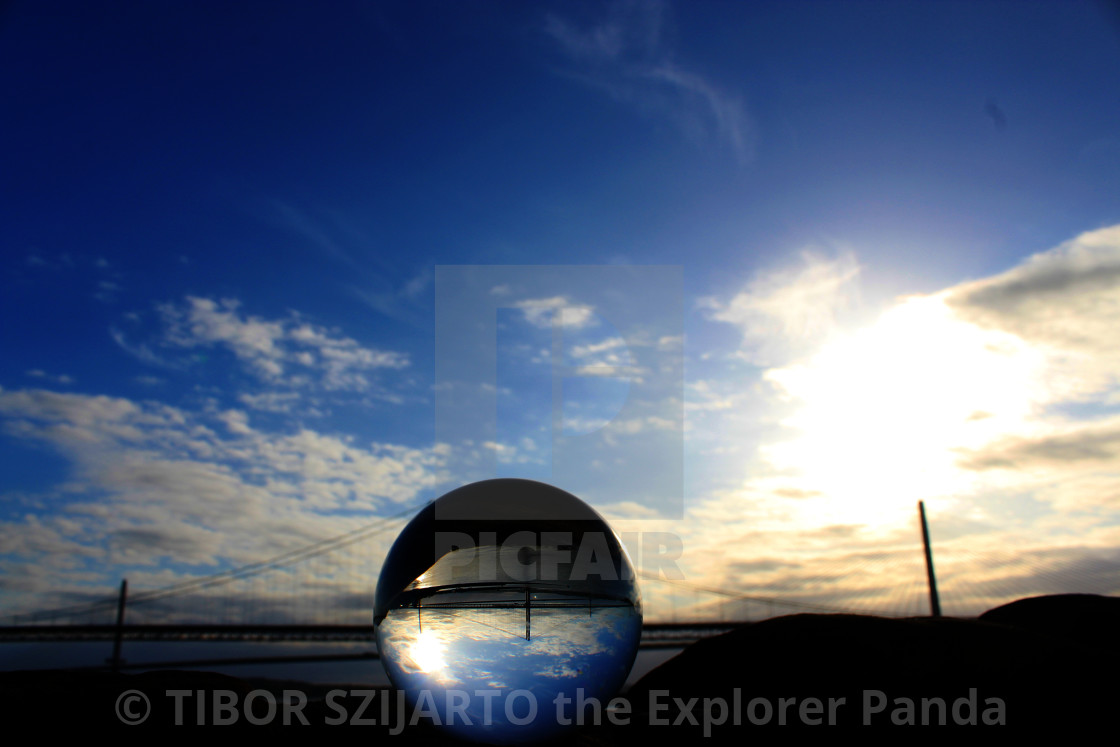 "The bridges of the Firth of Forth, Edinburgh, Scotland #5" stock image