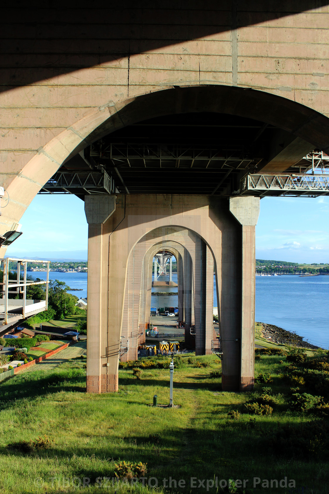 "The bridges of the Firth of Forth, Edinburgh, Scotland #13" stock image