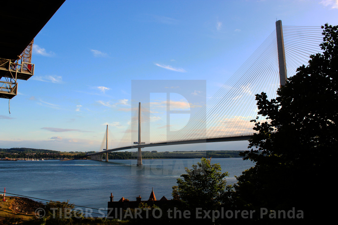 "The bridges of the Firth of Forth, Edinburgh, Scotland #14" stock image