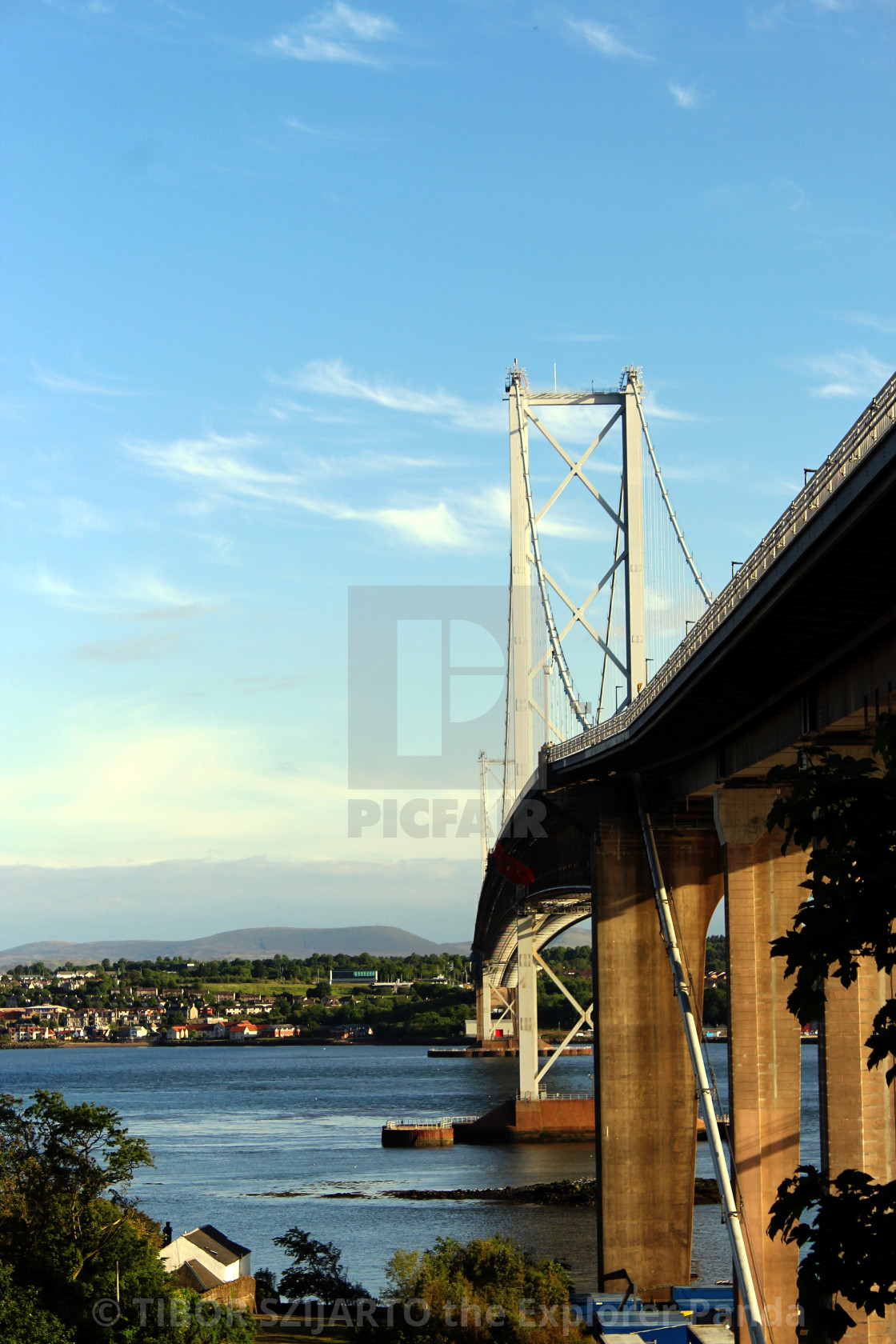 "The bridges of the Firth of Forth, Edinburgh, Scotland #16" stock image