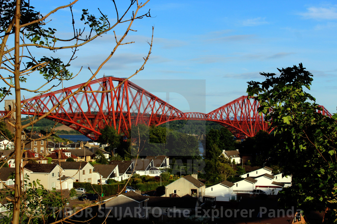 "The bridges of the Firth of Forth, Edinburgh, Scotland #15" stock image