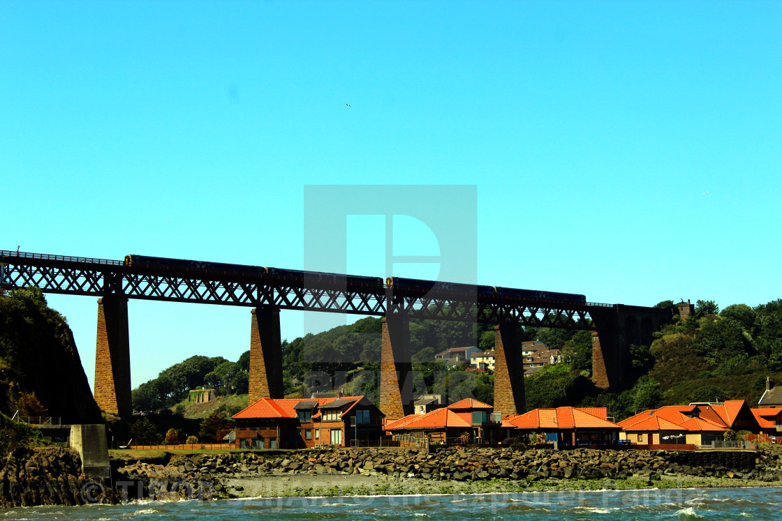 "The bridges of the Firth of Forth, Edinburgh, Scotland #23" stock image