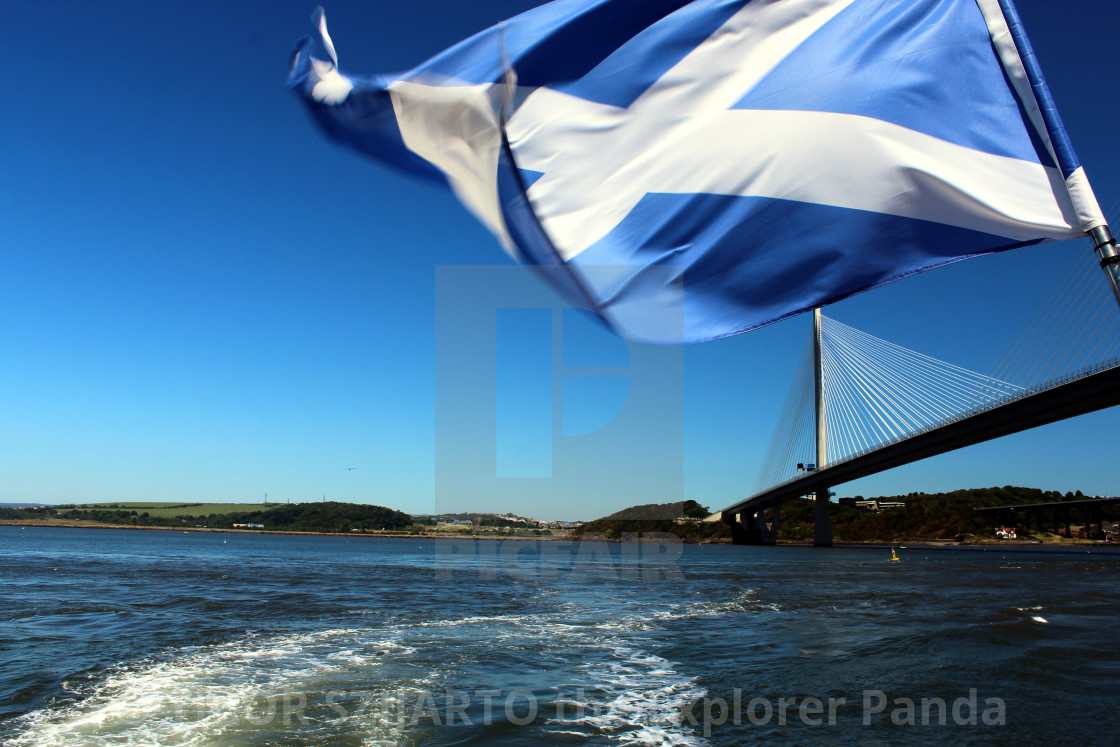 "The bridges of the Firth of Forth, Edinburgh, Scotland #24" stock image