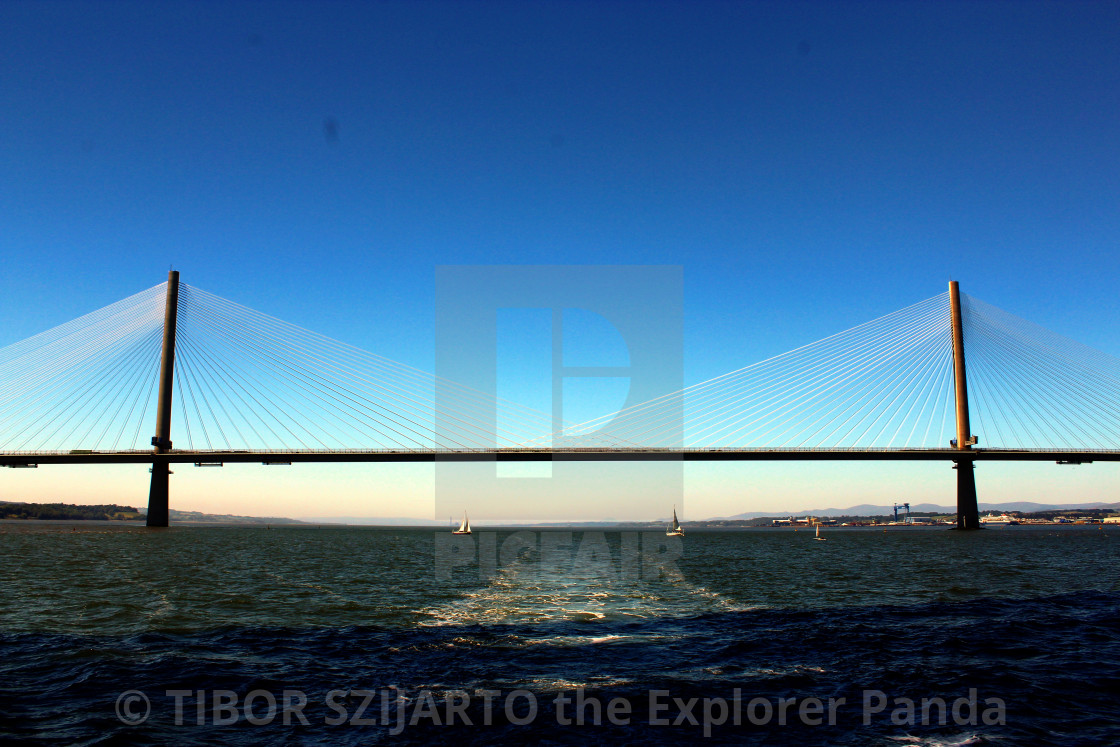 "The bridges of the Firth of Forth, Edinburgh, Scotland #25" stock image