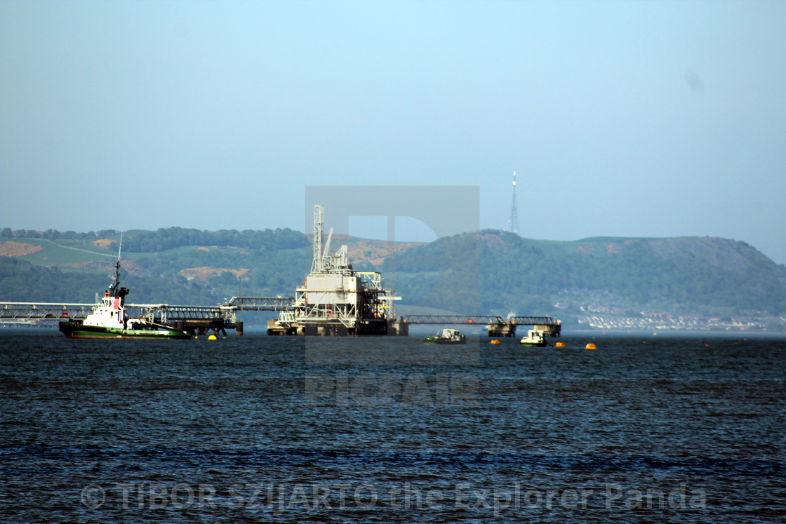 "The bridges of the Firth of Forth, Edinburgh, Scotland #27" stock image