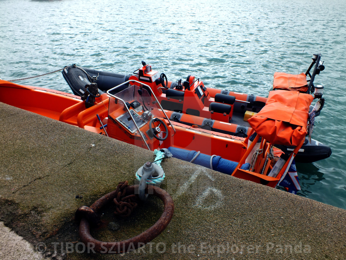 "Stonehaven, Scotland, transition from rain to sunlight # 31" stock image