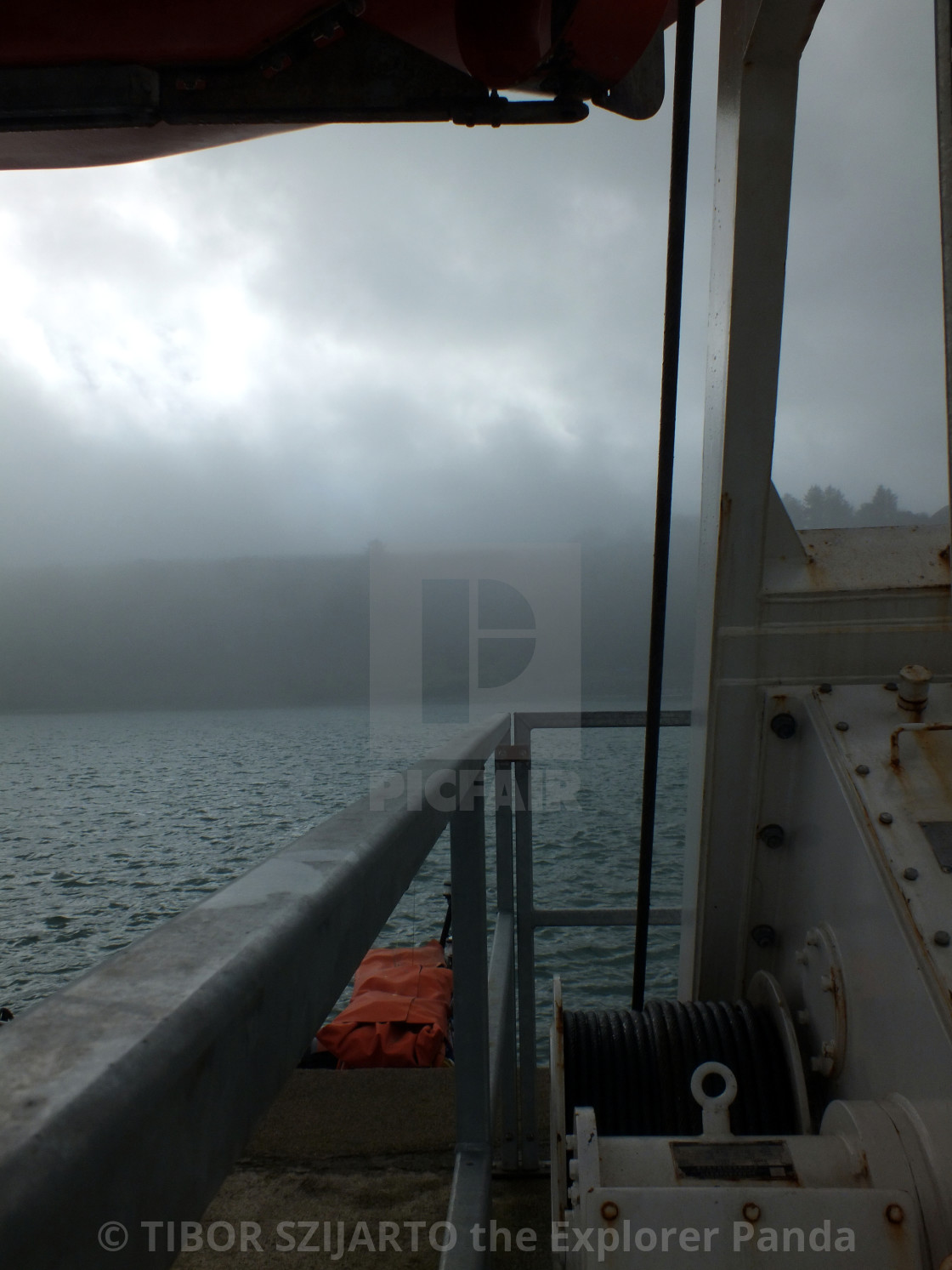 "Stonehaven, Scotland, transition from rain to sunlight # 33" stock image