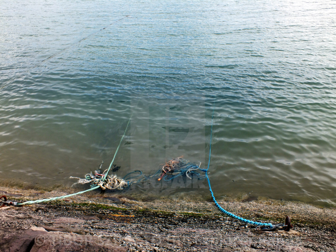 "Stonehaven, Scotland, transition from rain to sunlight # 38" stock image