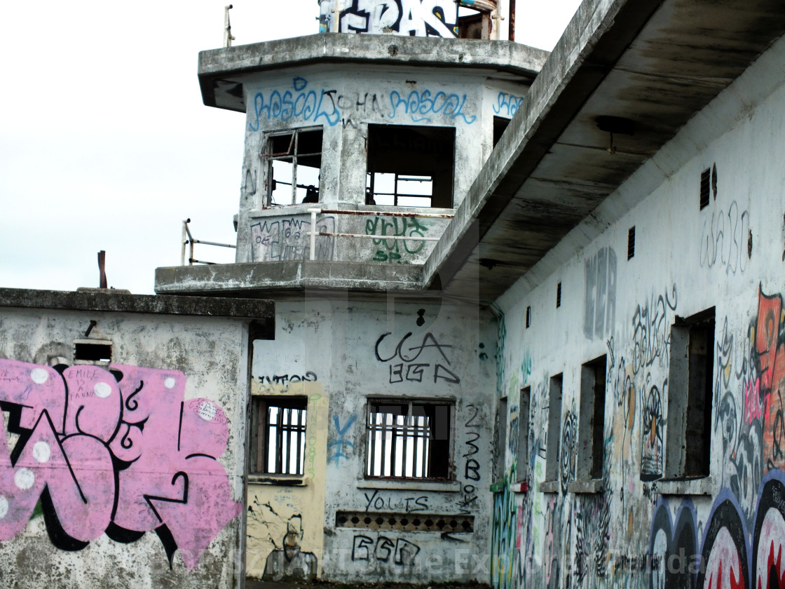 "Abandoned Leith lighthouse # 2" stock image