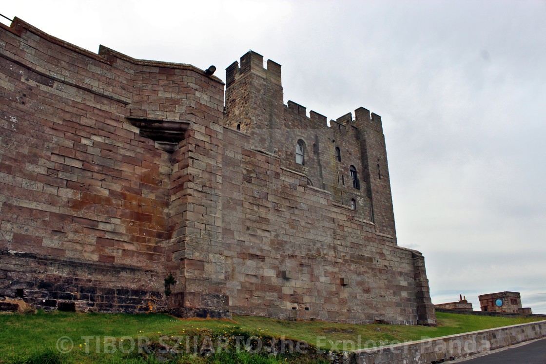 "True History and Movie Scene - Bamburgh Castle # 40" stock image