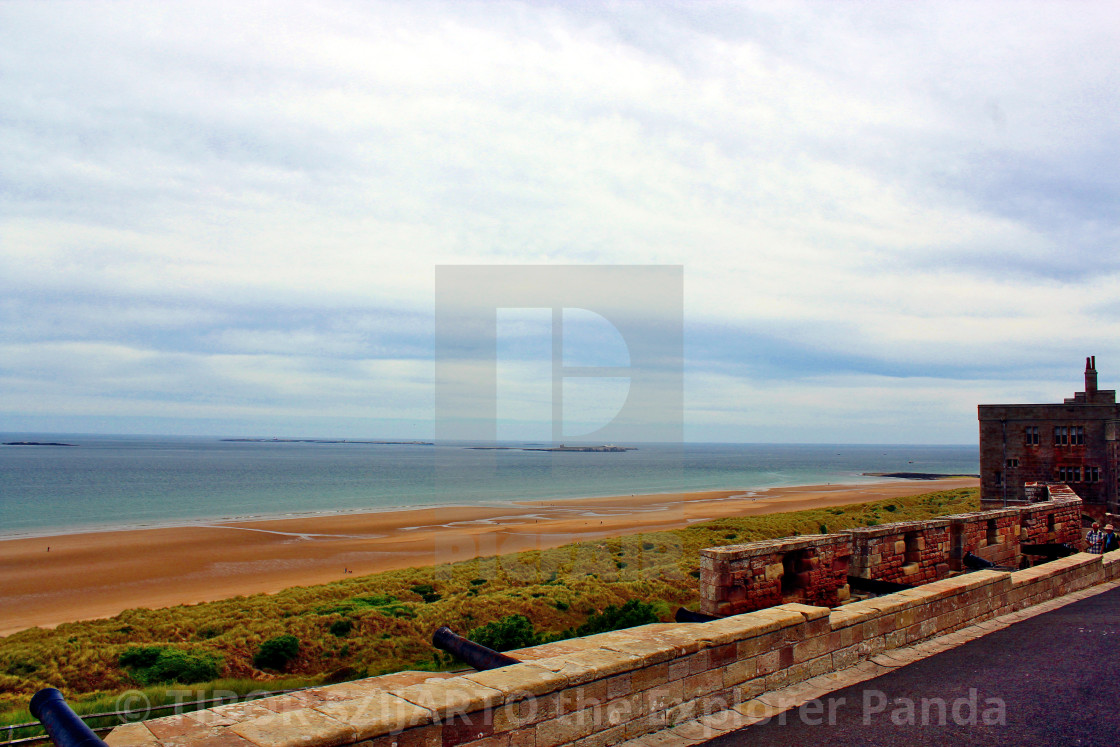 "True History and Movie Scene - Bamburgh Castle # 45" stock image