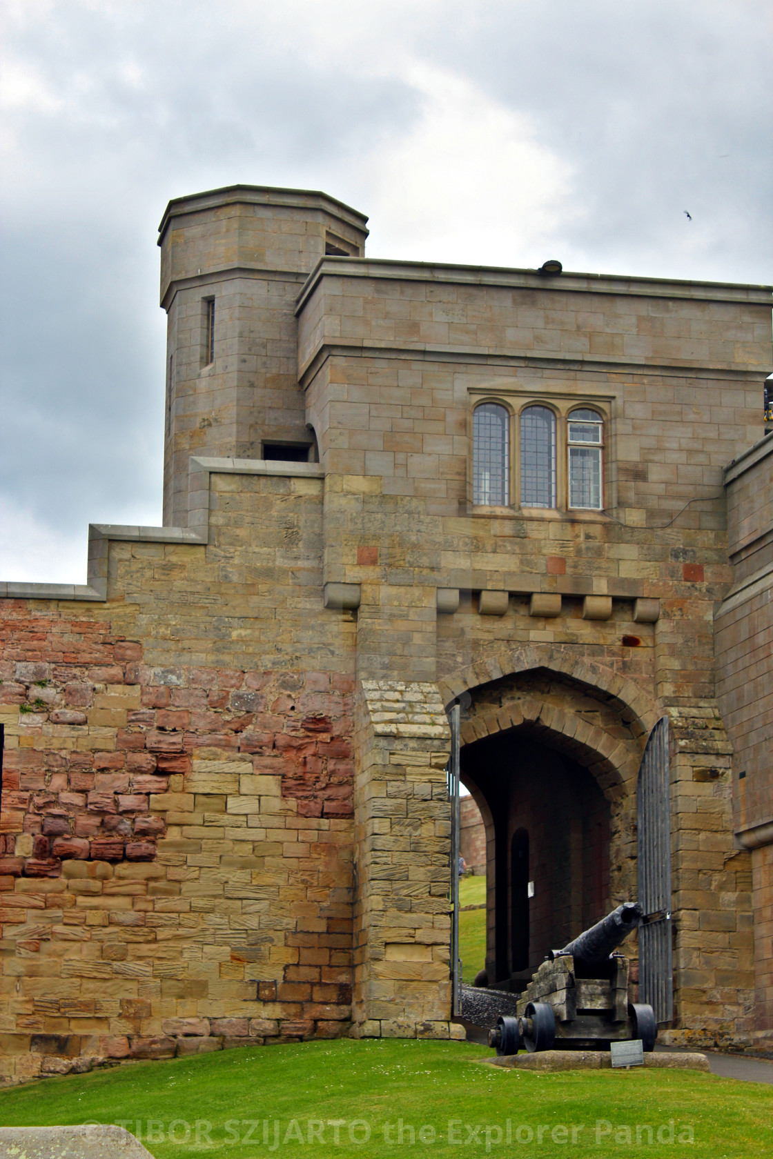 "True History and Movie Scene - Bamburgh Castle # 56" stock image