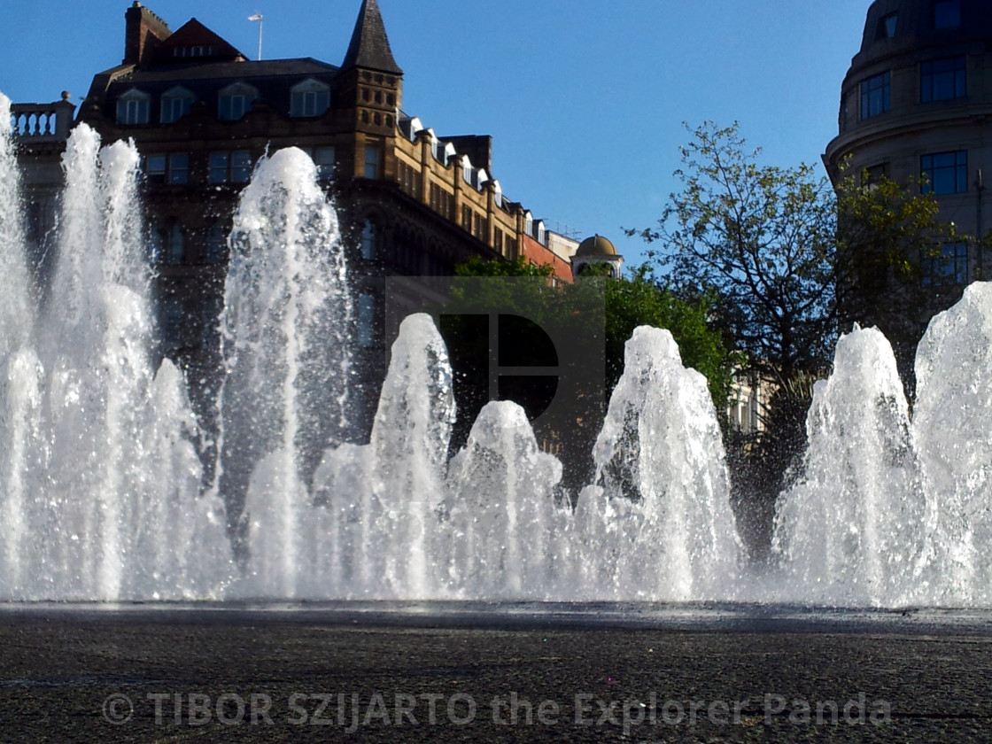 "Picadilly square Manchester # 8" stock image