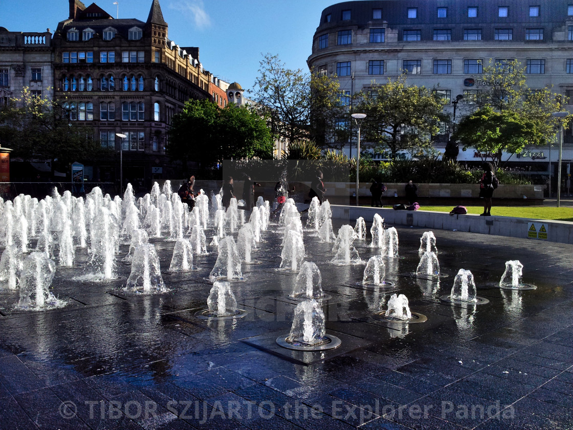 "Picadilly square Manchester # 12" stock image