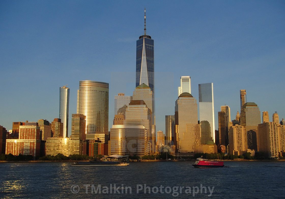 "1 WTC Spring Evening" stock image