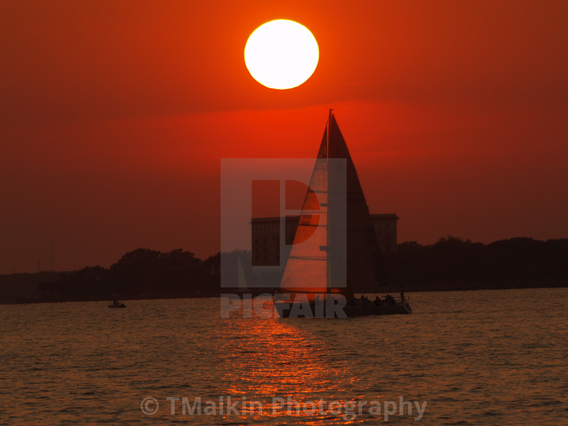 "Charleston Sunset" stock image