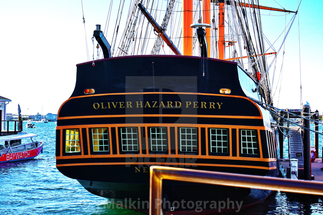 "Oliver Hazard Perry, Newport, RI" stock image