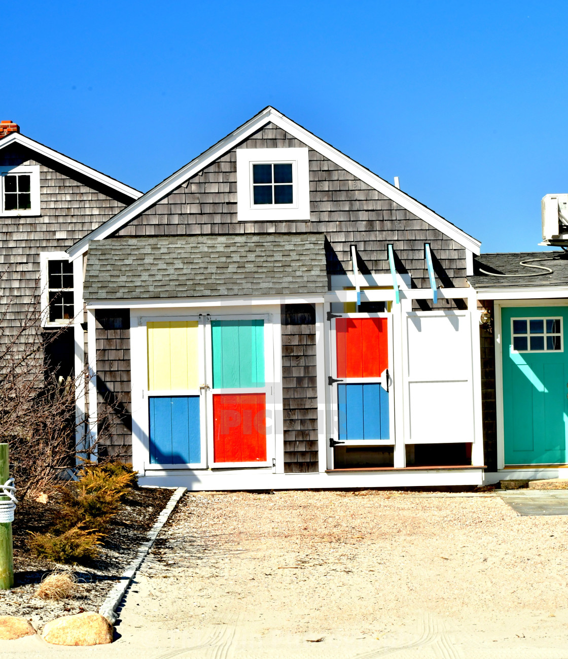 "Color at the Beach - RI" stock image