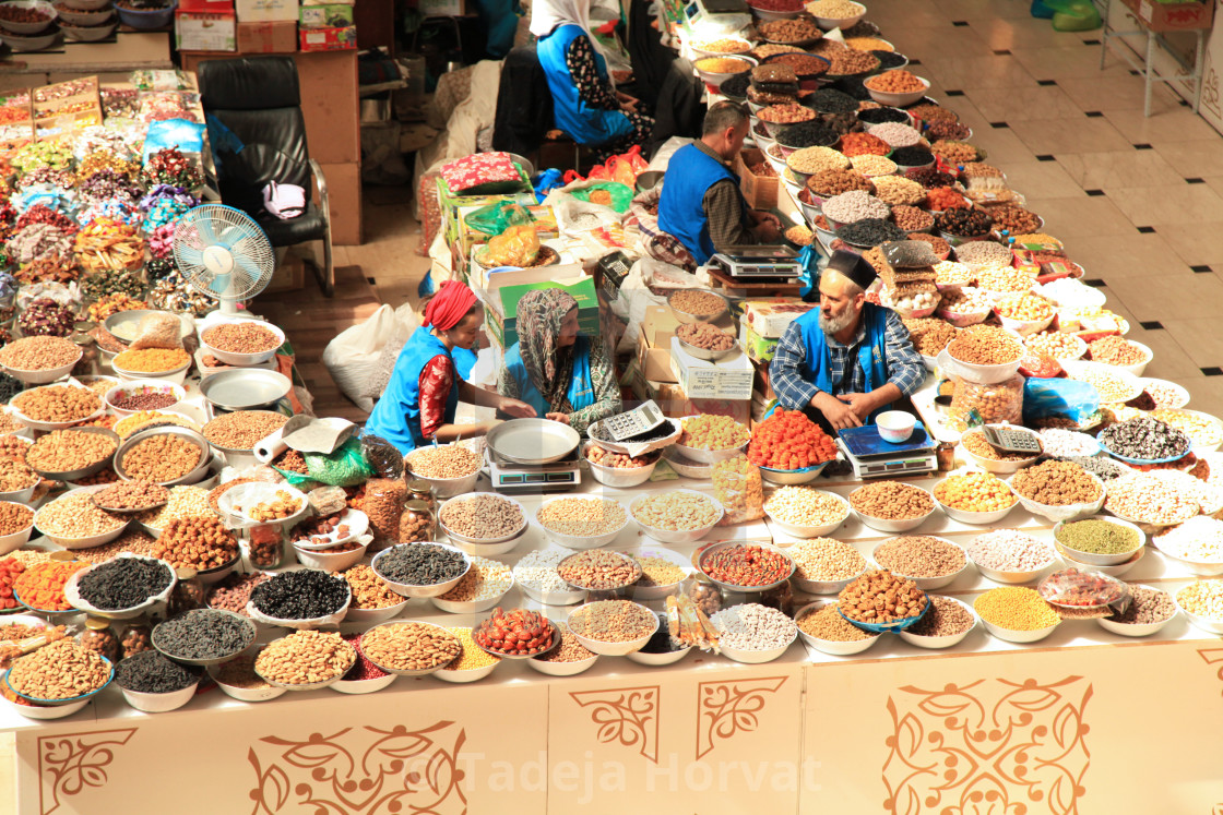 "Selling dried fruits at the local market" by Tadeja Horvat - $2.45 "Selling dried fruits at the local market" stock image