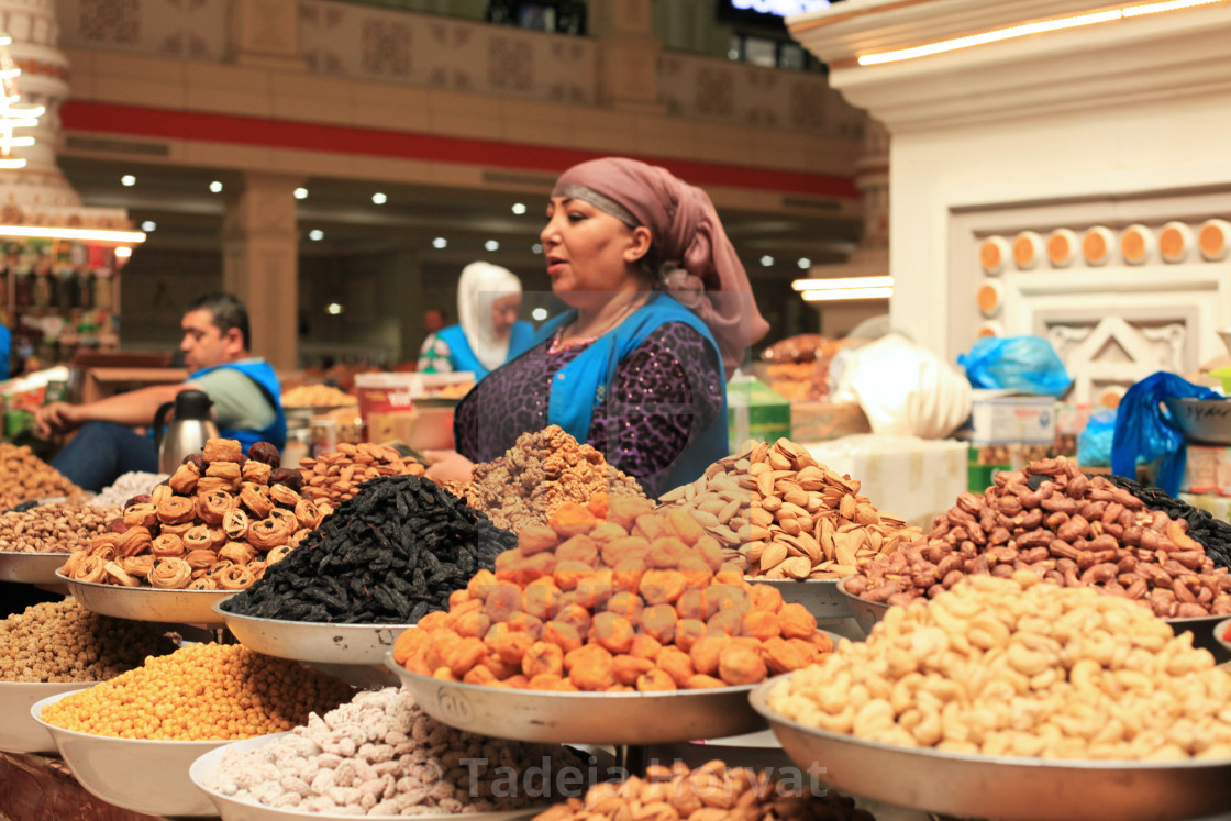 "Women selling dried fruits at the local market" by Tadeja Horvat - $6.12 "Women selling dried fruits at the local market" stock image