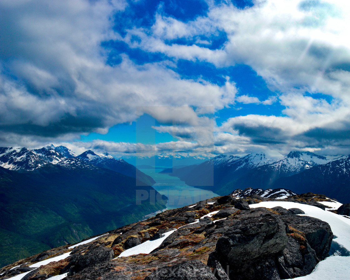 "Peaks from the Top" by - $6.23 "Peaks from the Top" stock image