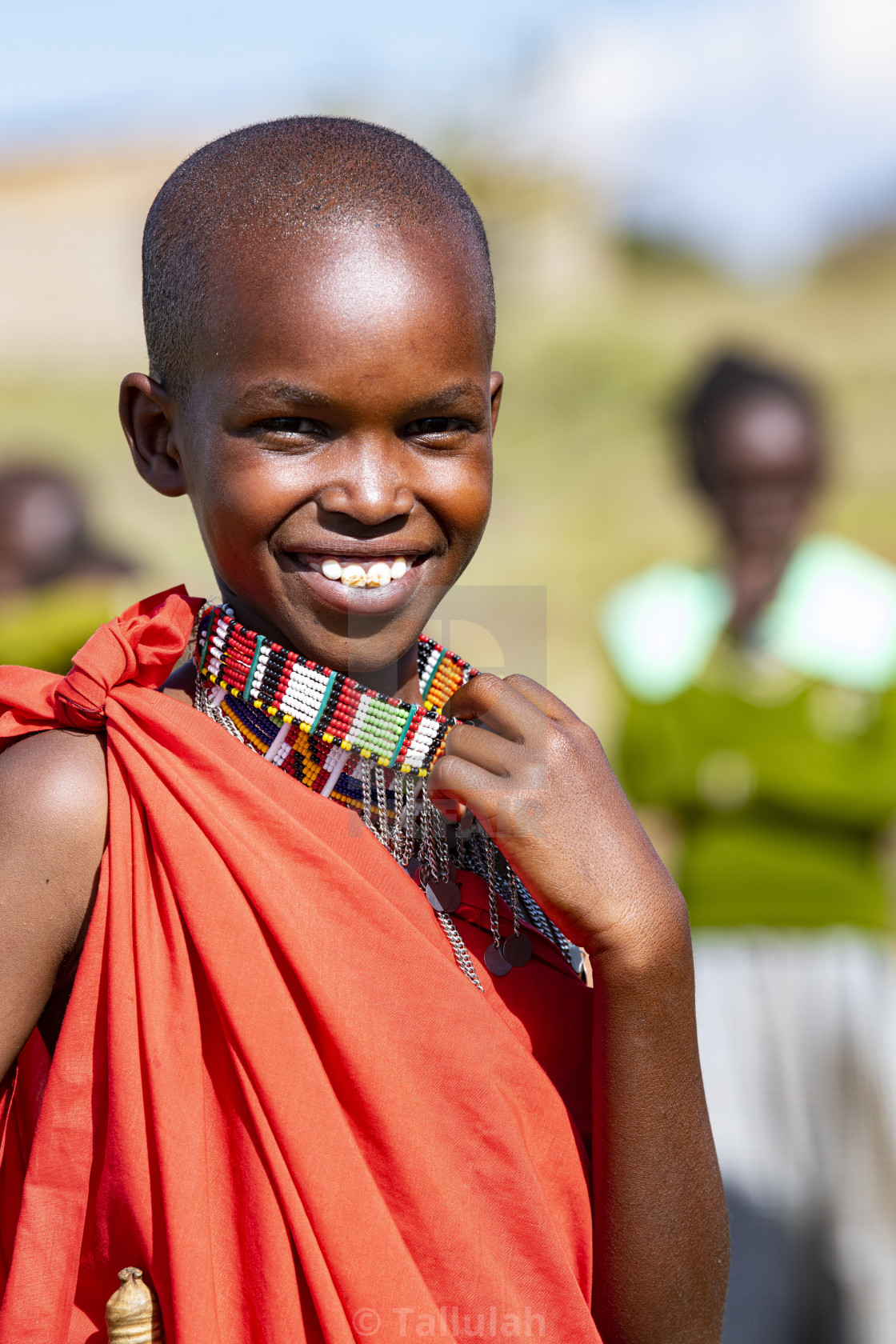 "Maasai child" stock image