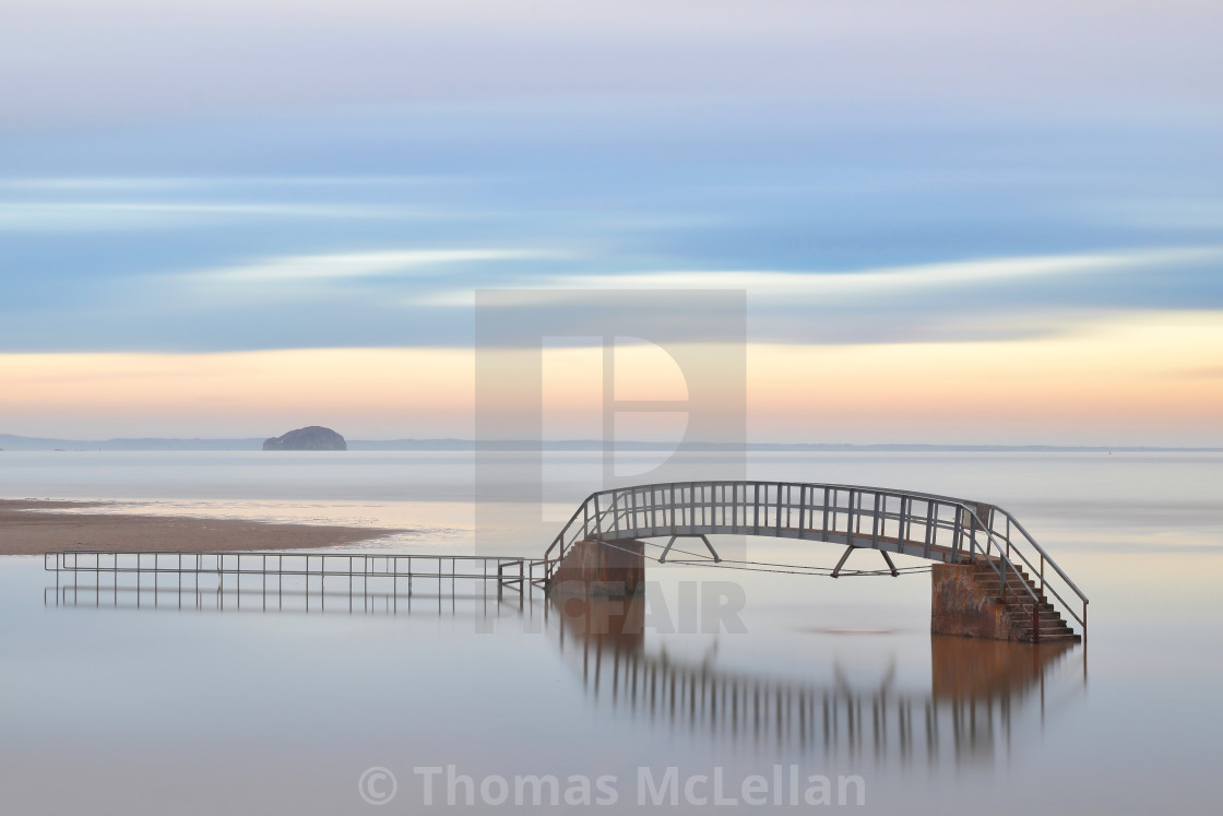 "Belhaven Bridge at Sunrise" stock image