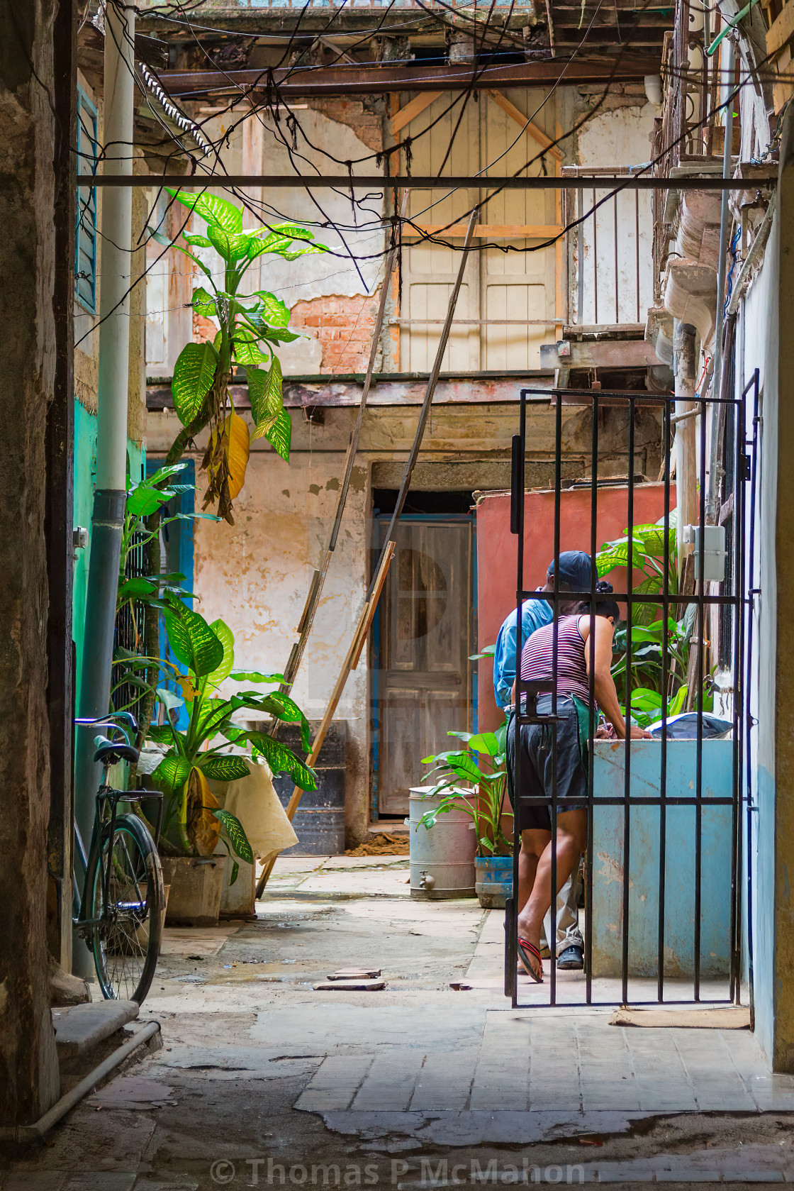 "Living in Havana, Cuba" stock image