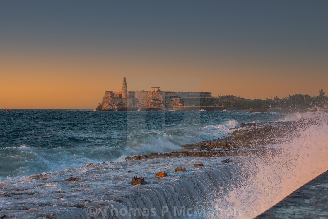 "Havana Cuba Castillo De Los Tres Reyes Del Morro" stock image