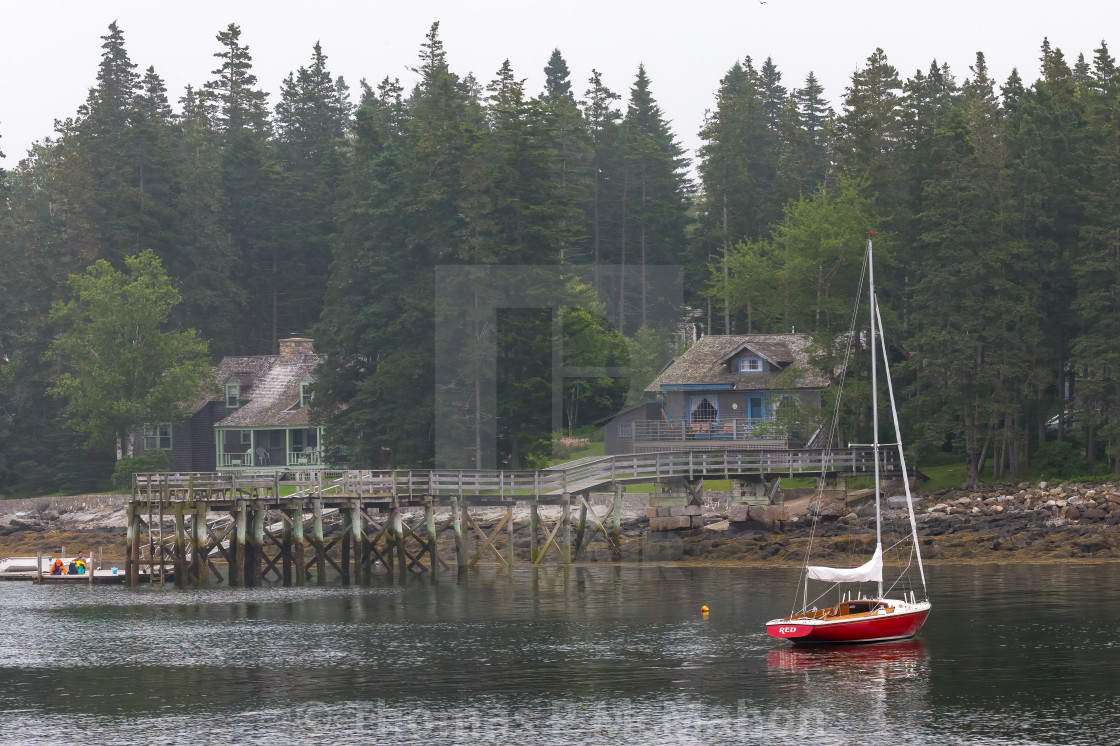 "Water front Maine" stock image