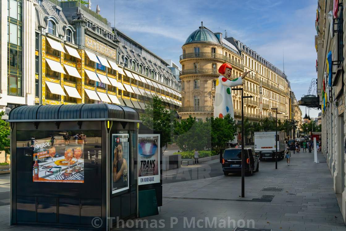 ";;In Paris, France, there is a statue dedicated to Yayol Kusama" stock image