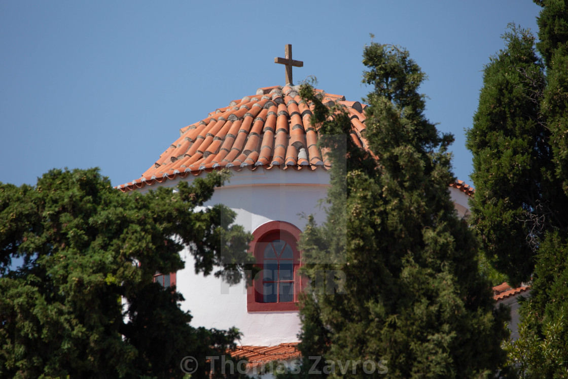 "Skiathos Church, Greece" stock image