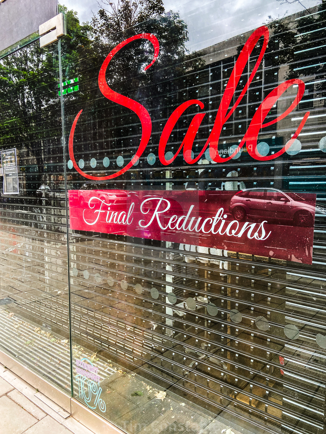 "Sale- final reductions" stock image