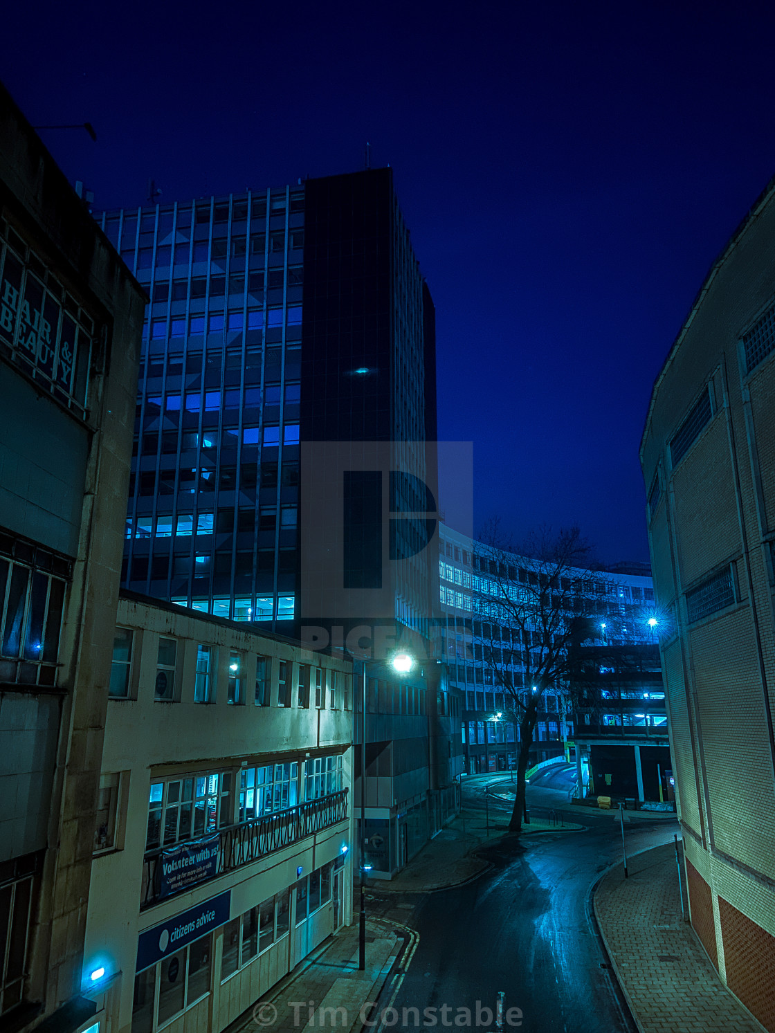 "Night time in the city" stock image