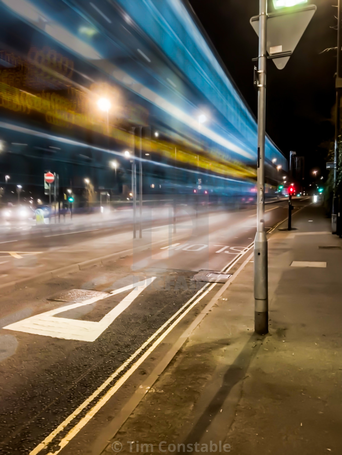 "It's quicker by bus" stock image