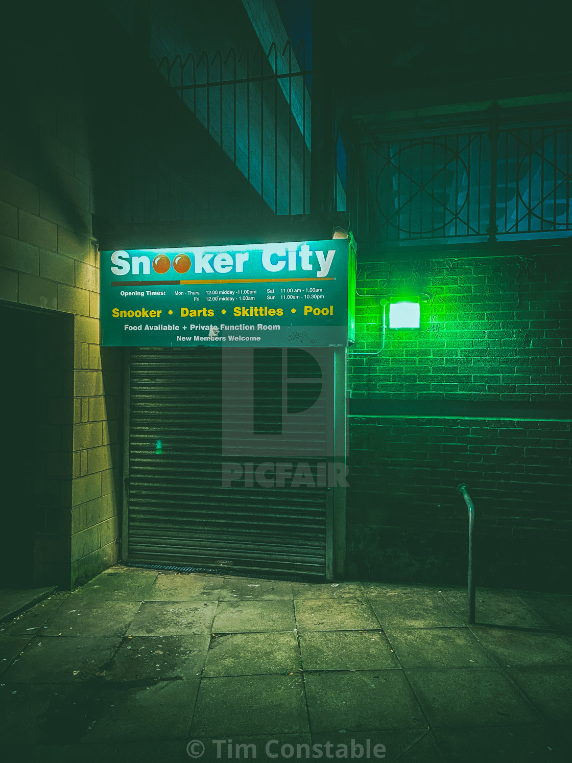 "Snooker City" stock image