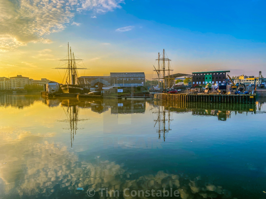 "Sunrise over Bristol" stock image