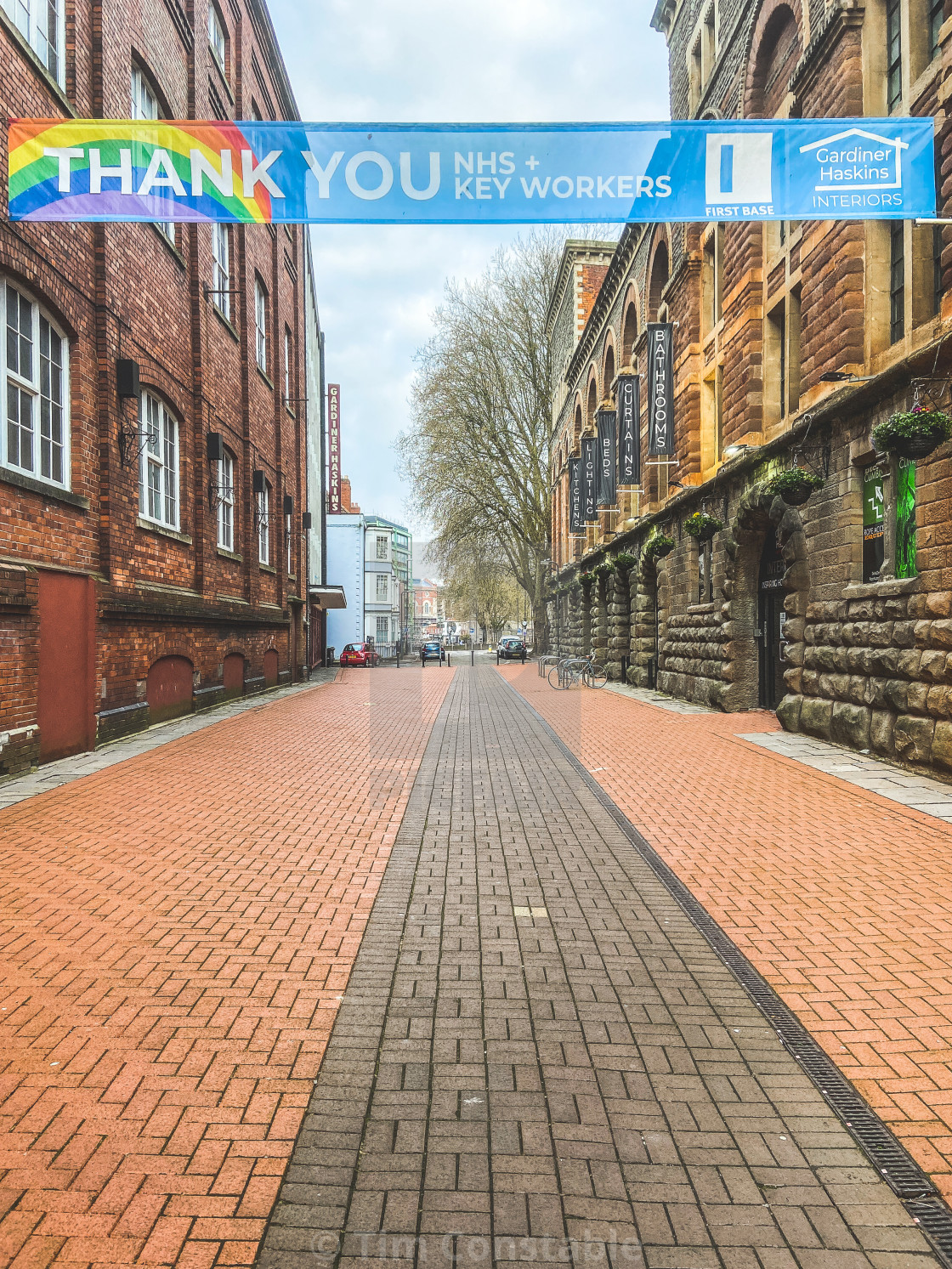 "Thank you NHS & key workers" stock image